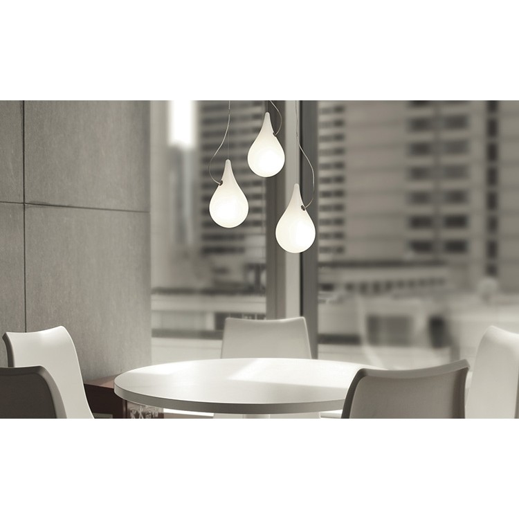 德国NEXT 白色水滴吊灯组 DROP_2 xs 3 / 5 / 5 long创意设计进口