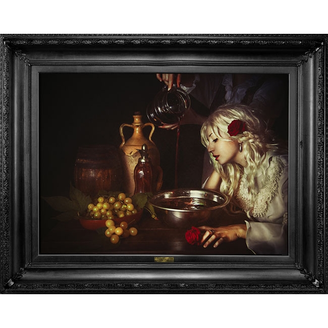 英国Mineheart 'Red Roses' printed canvas 红玫瑰 装饰画