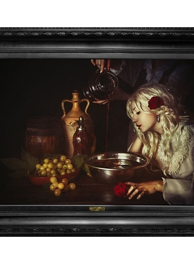 英国Mineheart 'Red Roses' printed canvas 红玫瑰 装饰画