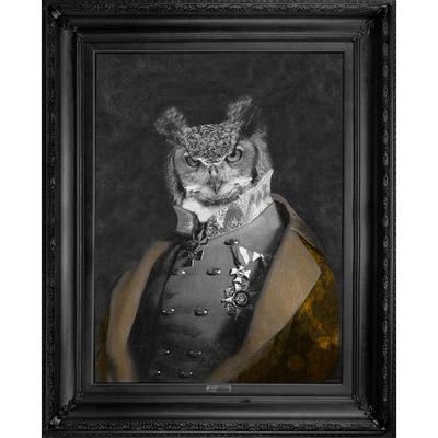 英国Mineheart 'Grandfather Olaf' -黑白 猫头鹰奥拉夫爷爷装饰