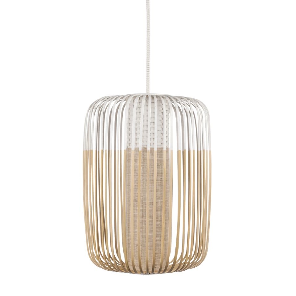 法国Forestier Bamboo Pendant Light 户外型 竹编吊灯 L号大型