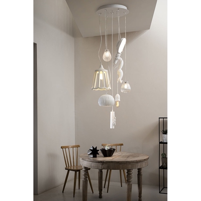 意大利Karman Cluster Pendant 吊灯 8只不同小灯罩