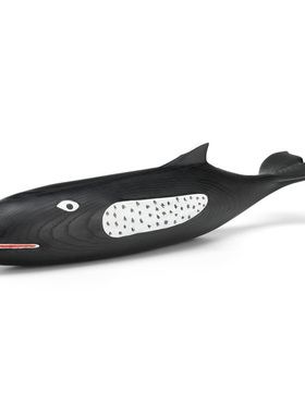 瑞士Vitra 木制鲸鱼装饰品摆件 Eames house whale 创意设计进口