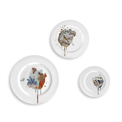 英国Mineheart Undercover Imari Plates仿喷溅中国风花鸟盘子3种