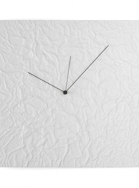 荷兰Duo Design Wrinkle Clock 纸质褶皱挂钟
