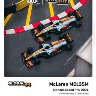 Tarmac Works TW 1:64迈凯伦McLaren F1赛车MCL35M合金汽车模型
