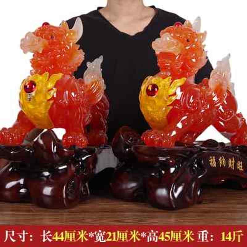 招财进宝貔貅摆件大号一对开业乔迁送礼家居客厅电视柜玄关装饰品