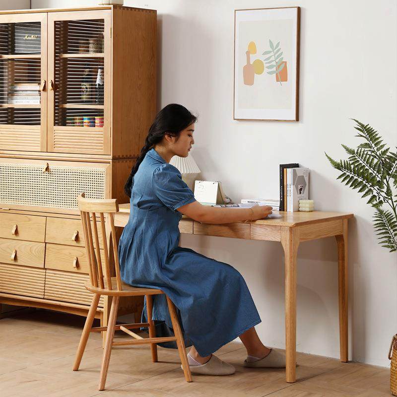 北欧全实木书桌家用小户型书房樱桃木卧室橡木电脑桌写字台学习桌,洗护清洁剂/卫生巾/纸/香薰,商用空气治理/芳香用品,淘宝优惠券,粉丝福利购,淘宝优惠卷