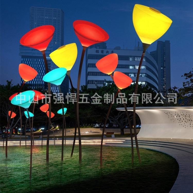 户外马蹄莲草坪灯景区公园售楼部防水庭院园林芦苇装饰亮化景观灯