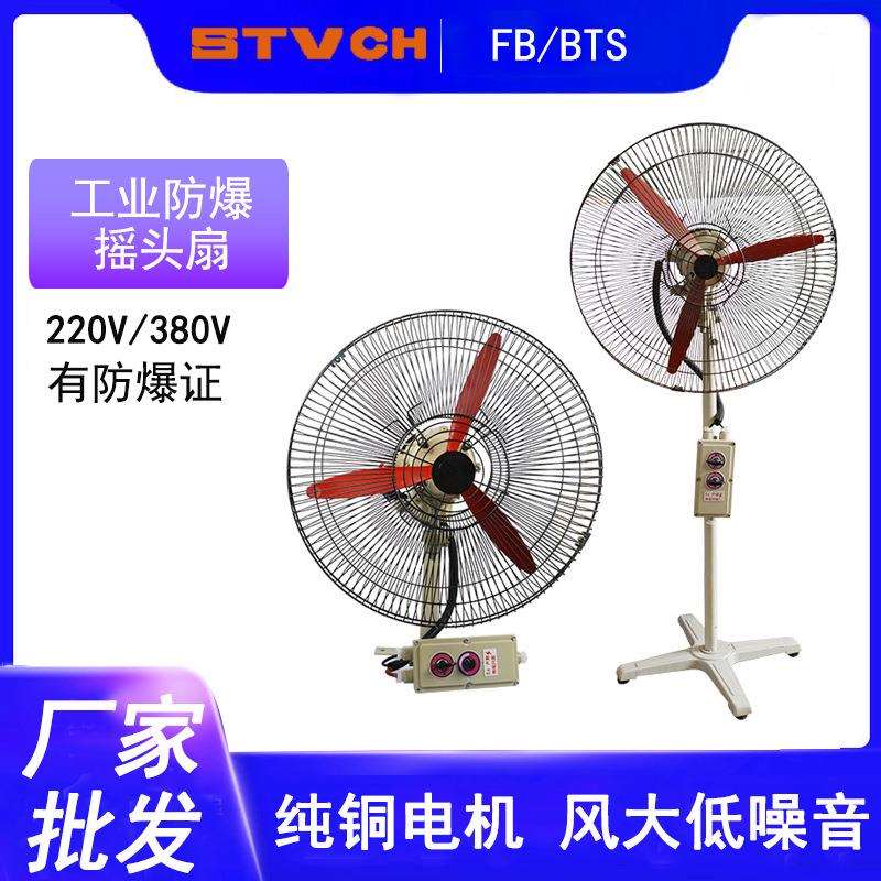 防爆摇头扇FB-750落地式500壁挂式750工业防爆风扇220V380V牛角扇