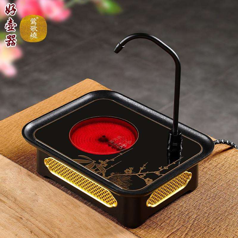 莺歌烧电陶炉家用带抽水静音电茶炉煮茶自动上水一体智能煮茶器