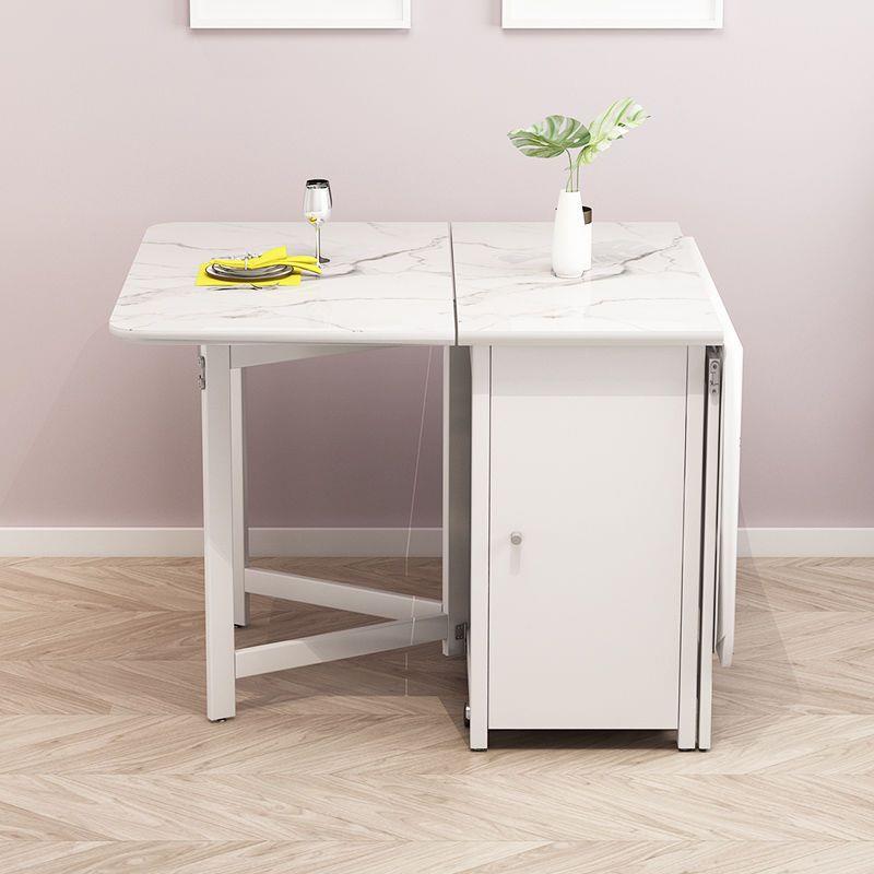 折叠餐桌椅组合可移动折叠餐桌小户型吃饭桌子多功能家用长方形厂