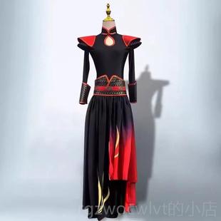 新款款古典新舞蹈出服女侠服竹林剑客表武演服飘逸中演国风商演飒