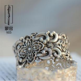 新款银手镯手纯银个工性镯子民族风物男女款情人礼节送女友送妈妈