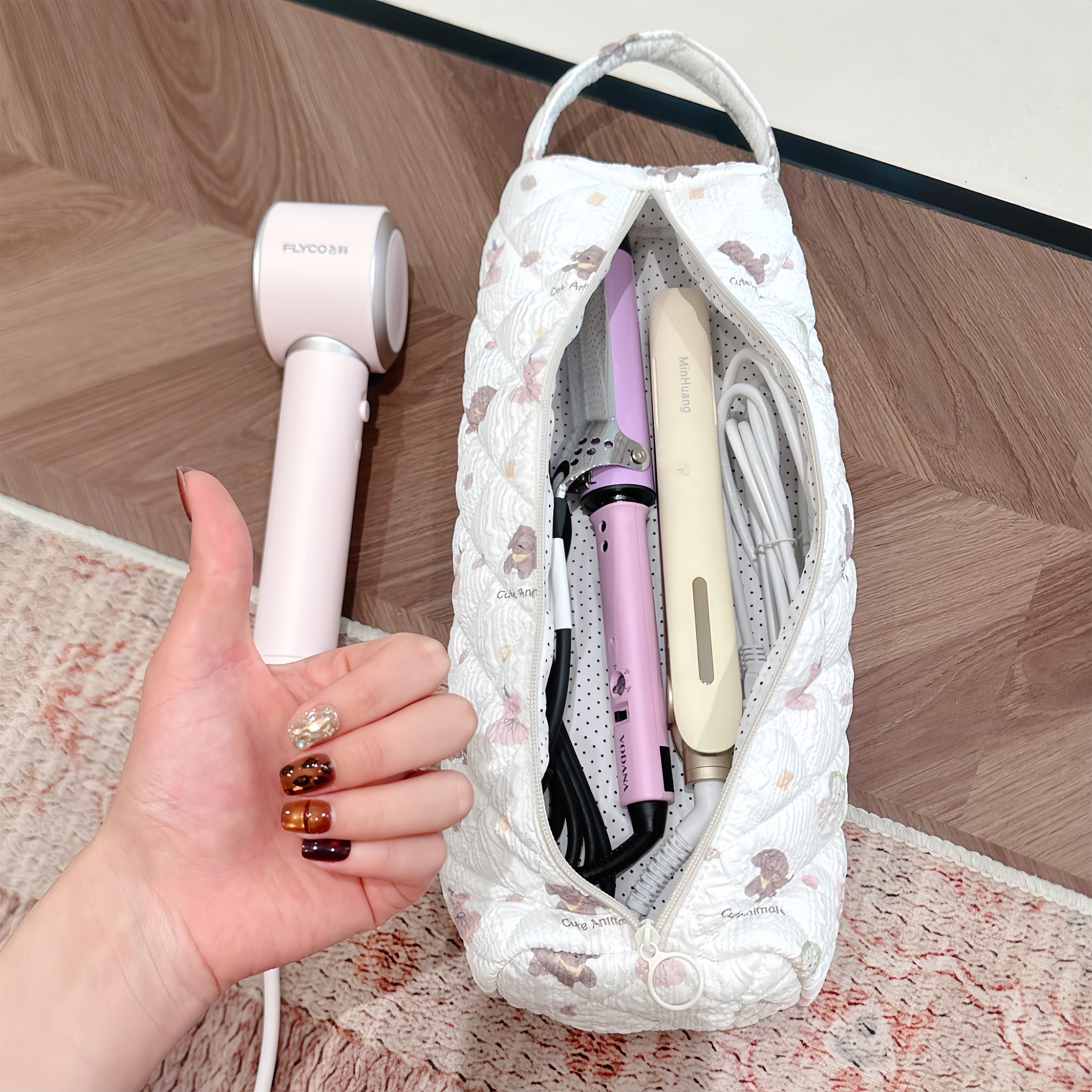 【太适合出门了】旅游收纳包吹风机卷发棒收纳袋洗漱包化妆包女生