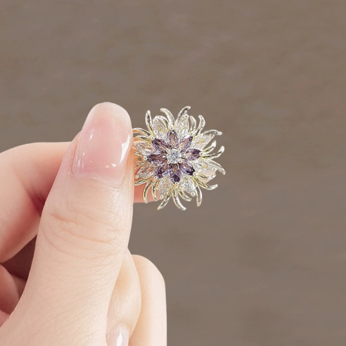 高档花朵胸针低领口防走光扣针