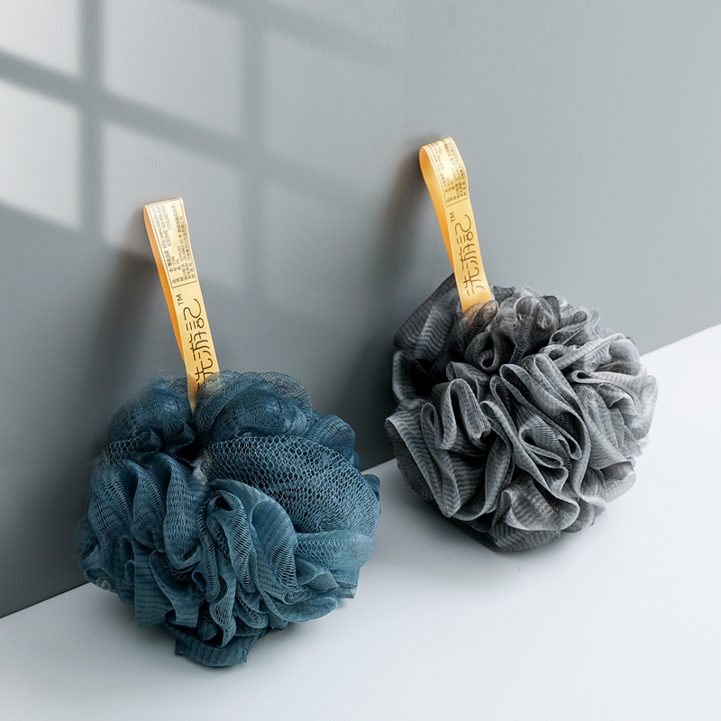 洗澡沐浴球超柔软高档不散搓澡巾球男女大号两用搓澡神器澡花浴花