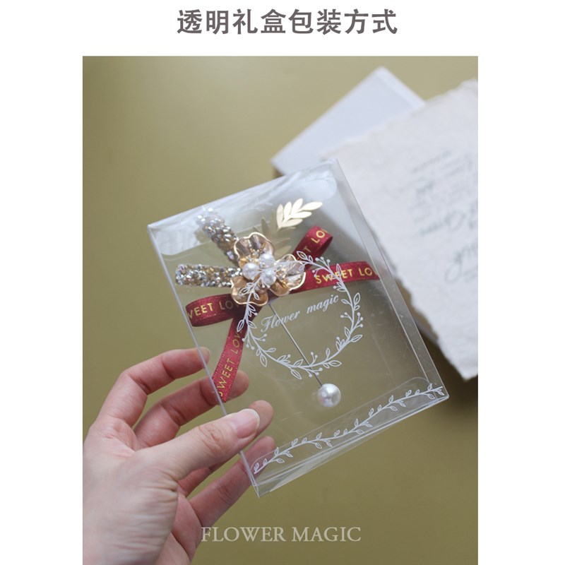 /内容定制胸花/精美红色西式新郎新娘结婚礼伴娘伴郎弟弟贵宾嘉宾