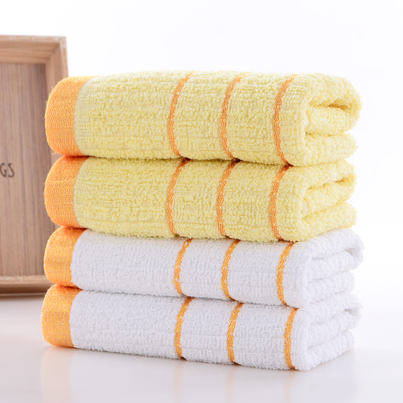 1件10条 宾馆酒店劳保洗浴桑拿足疗一次性纯棉白毛巾加厚吸水包邮