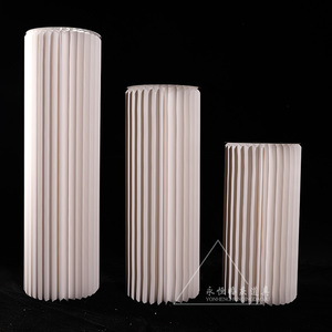 婚庆道具折叠甜品台摆件罗马柱路引圆柱变形折柱婚礼橱窗折纸装饰