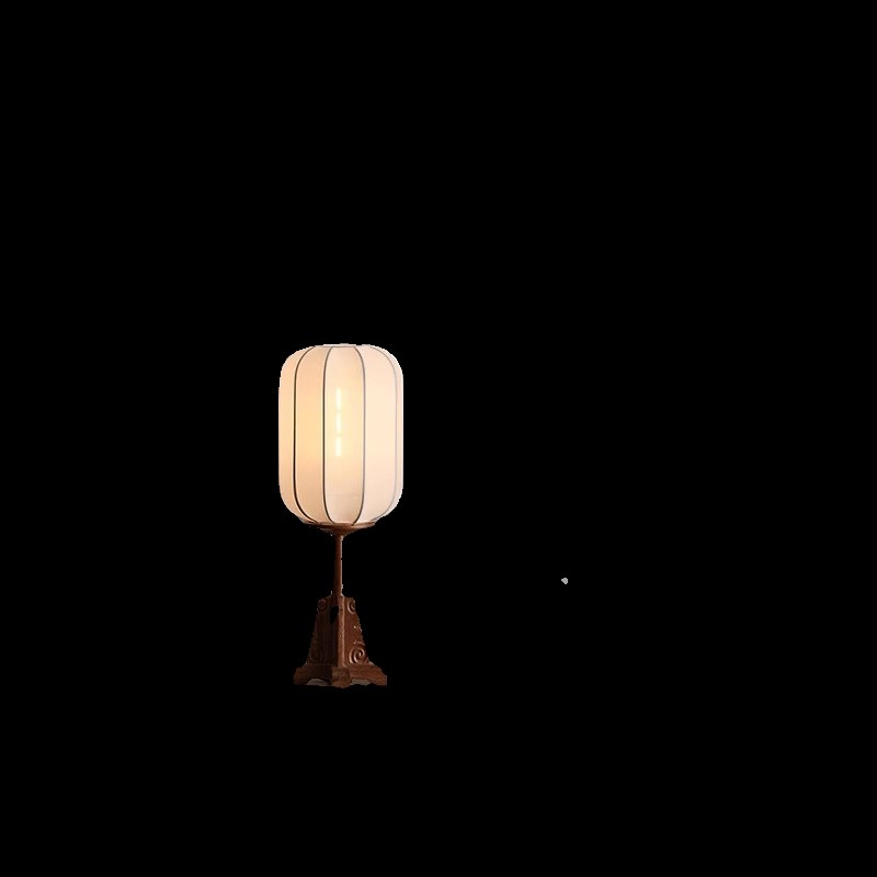 新中式落地灯客厅茶室侘寂书房卧室床头灯中国风禅意实木复古台灯