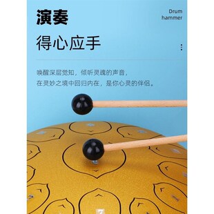 新品空灵鼓鼓锤色空鼓鼓槌莲花无忧忘忧鼓鼓棒空灵琴木琴锤指套音