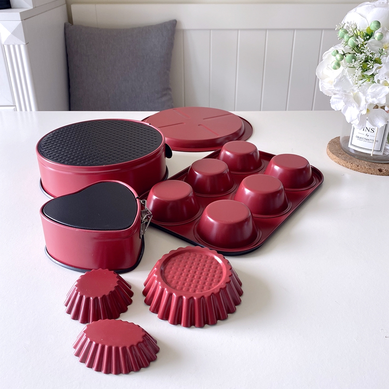 出口 不粘戚风蛋糕模具套装烤箱用具慕斯活底烘焙工具4寸6/8胚子
