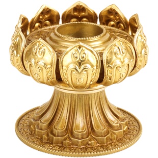 多款藏式纯铜精雕雕花手摇转金轮底座手摇莲花底座用品摆件经幢