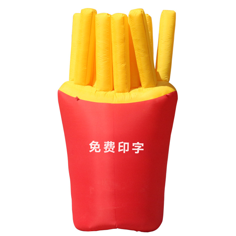 订做卡通气模大汉堡薯条蛋糕模型开业充气拱门行走人偶冰淇淋气模