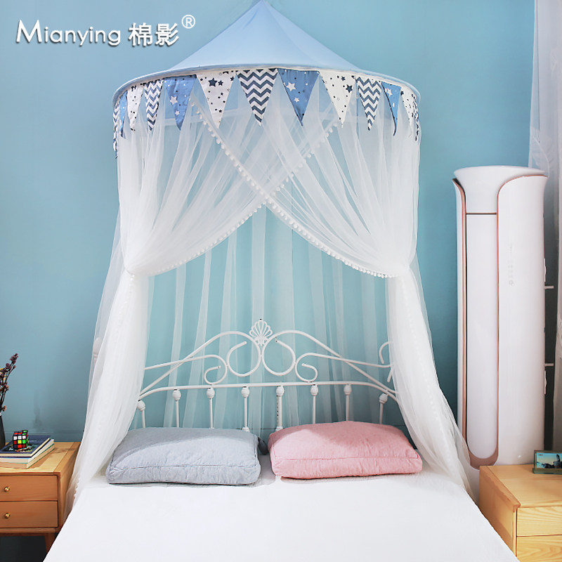 蚊帐吊顶圆顶1.5m/1.8米床1.35床围栏加密厚双人免安装男孩家用,床上用品,蚊帐,淘宝优惠券,粉丝福利购,淘宝优惠卷