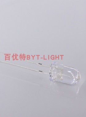 F5mm直插件式水清透明550nm 555nm 3.0V嫩绿色led超亮发光二极管