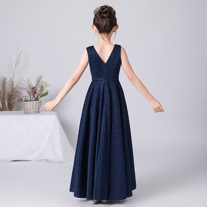 儿童高端礼服新款女童主持人小提琴演奏礼服裙大童钢琴表演服春季