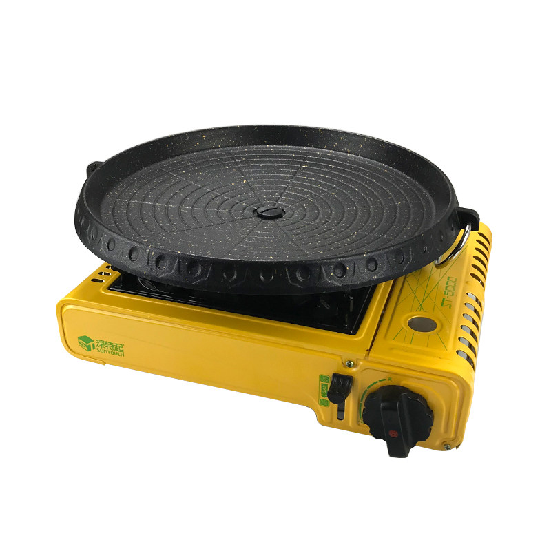 韩国卡式炉烧烤盘防风瓦斯炉户外烤肉自驾野营野炊便携套装包邮