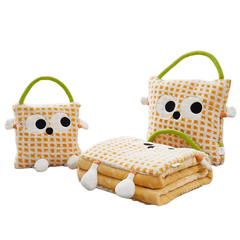 抱枕被子两用午睡毯子二合一车用枕头被办公室午休靠枕汽车载盖毯