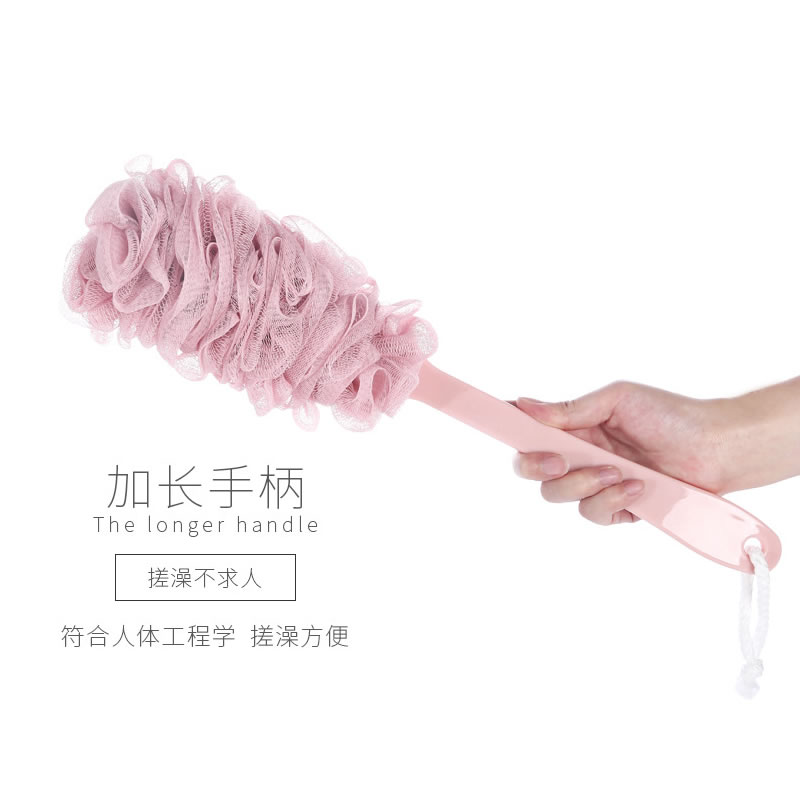 日式长柄浴擦浴花洗澡洗浴用品成人搓泥去污搓澡巾搓背神器沐浴刷
