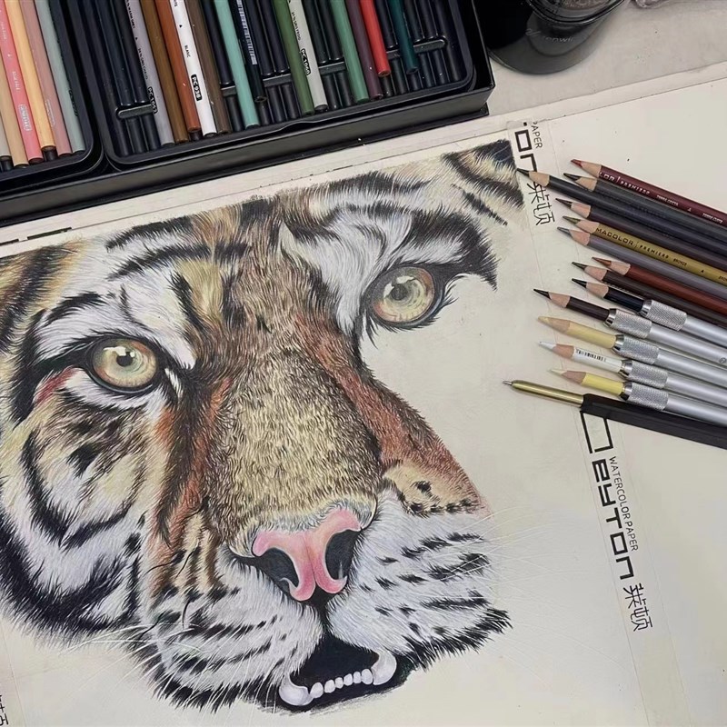 莱顿美纹胶水彩丙烯素描美术生专用胶带绘画手撕无痕贴边纸胶带