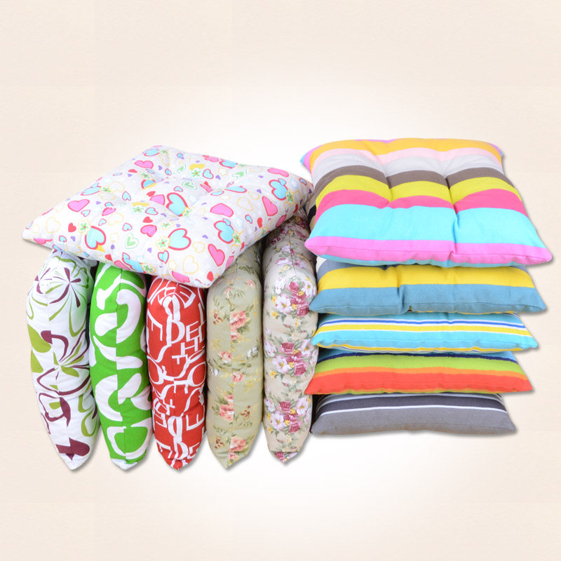 毛毛鱼 全棉加厚帆布坐垫 靠垫沙发垫 餐椅垫子 办公室垫凳子垫