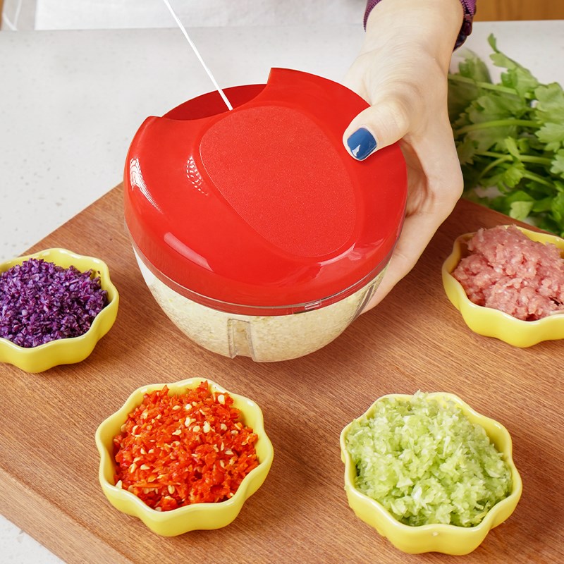 美之扣捣蒜泥神器拉蒜器手动压蒜打蒜搅蒜器蒜蓉搅碎器大蒜捣碎器