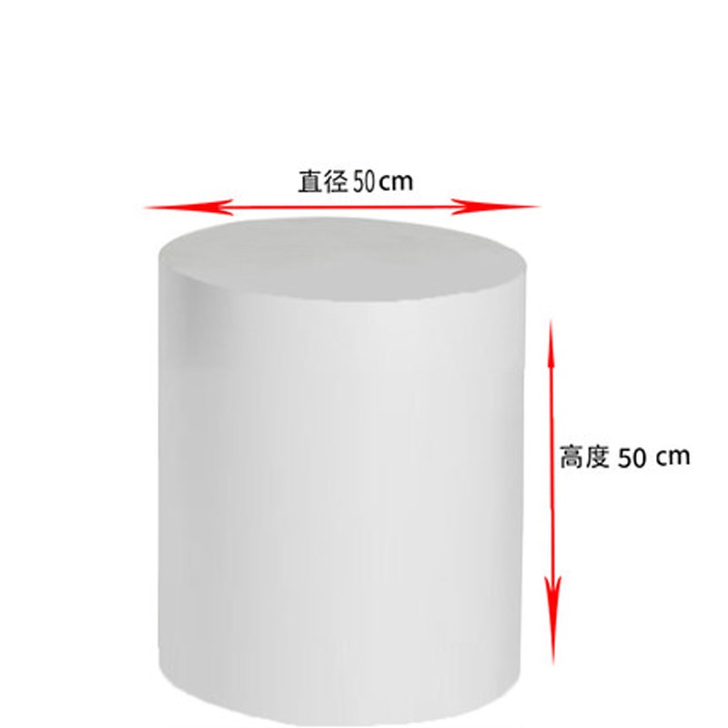 定制网红直播站台婚纱试衣台白色烤漆圆形网红摄影地台拍摄展示台
