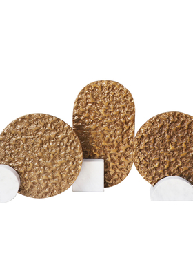 创意大理石合金摆件客厅家居装饰品书房柜子软装样板间搭配工艺品