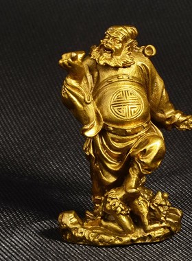 铜钟馗摆件 纯铜 魁星点斗佛像 家用家居装饰品工艺礼品用品