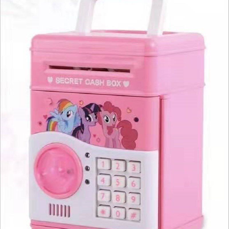 2019网红全自动儿童存钱罐ATM存钱机存取款机储钱罐创意密码箱