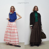 巴黎假日 Sayhitotomato 原创首家 大裙摆双层松紧腰半裙