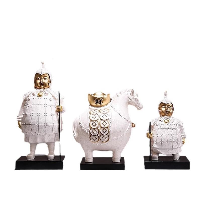 兵饰马俑办厅公室F1007809书柜工艺品家居好物高档客装饰摆件创意