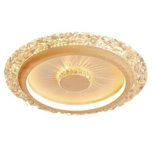 轻灯大简约现代卧室灯奢智能护眼吸顶灯中古法式气水晶主卧房194