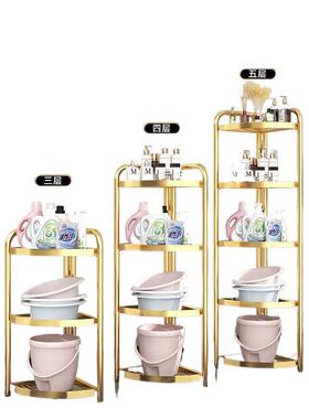 免安装落地多层化妆品卫间置物架浴ZOF厕所收生纳洗手间三室角脸