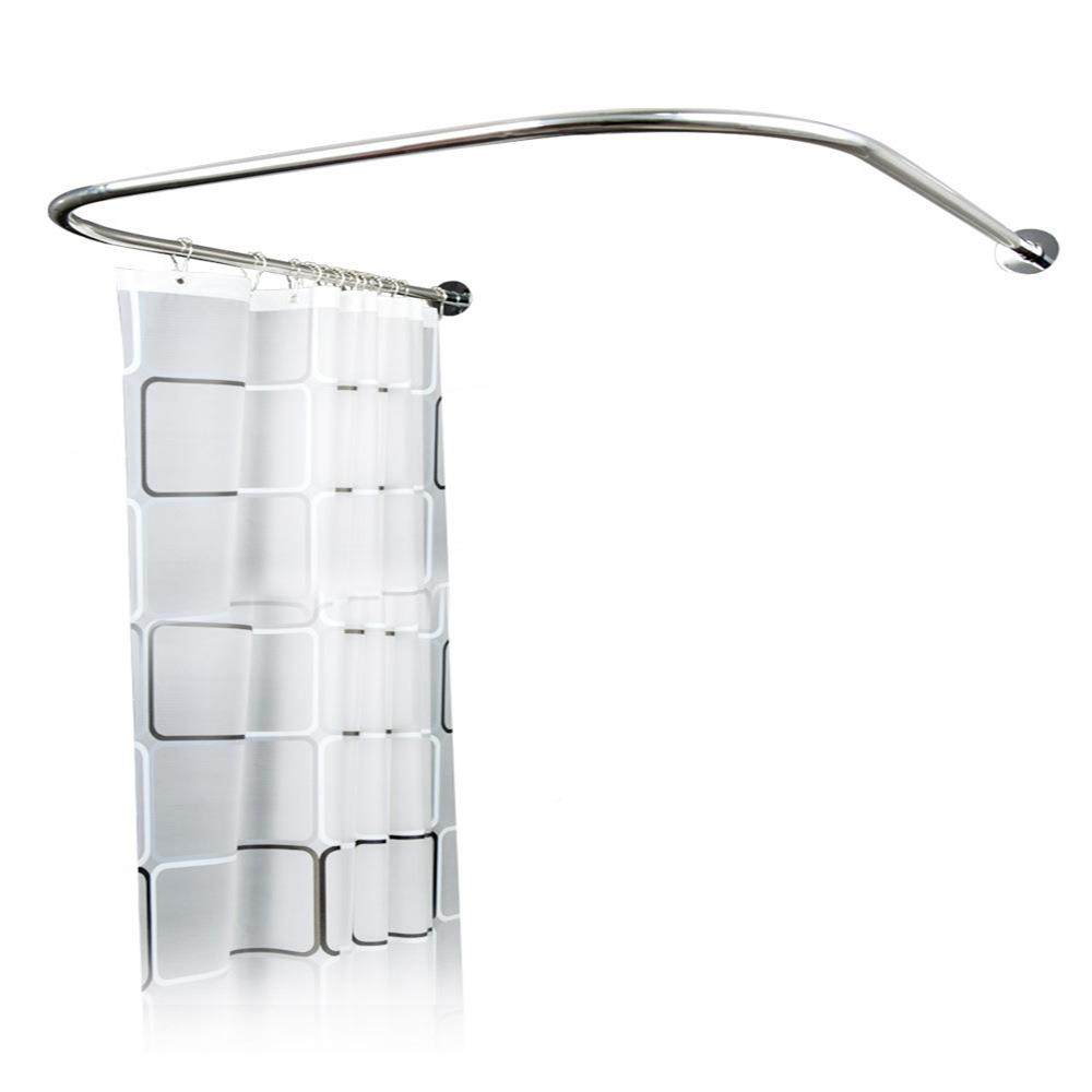 工伸厂网红不锈钢缩杆晾衣杆浴杆U型杆卫帘间淋生浴房浴杆架,收纳整理,衣叉,淘宝优惠券,粉丝福利购,淘宝优惠卷