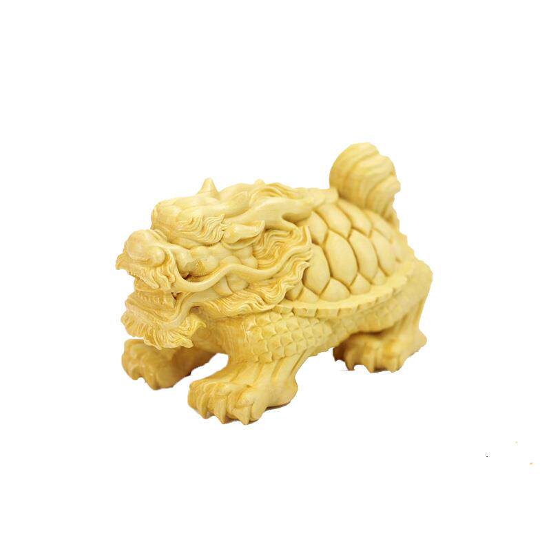 厂家供应黄杨木龙龟家居摆饰摆件手把件居家客厅汽车装饰