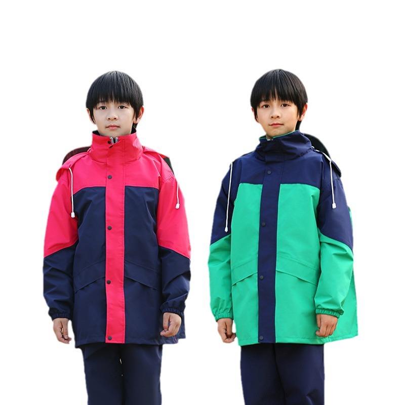 童儿雨衣雨裤/套装防生水全身小学上学男女童中中大童雨披