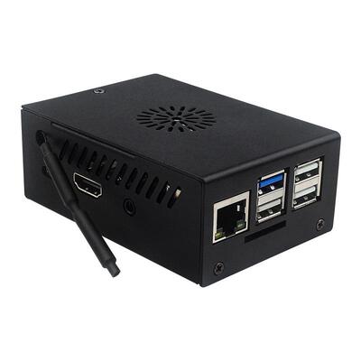 香橙派3B金属散热外壳OrangePi3B带散热风扇可安装外置天线